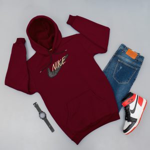 هودی Nike زرشکی مردانه مدل Henry