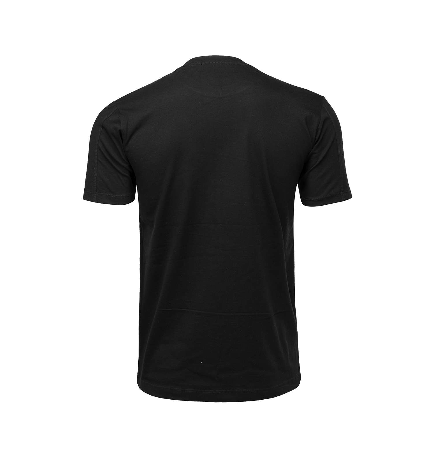 تیشرت Polo یقه گرد مردانه مشکی پنبه ساده مدل 45427