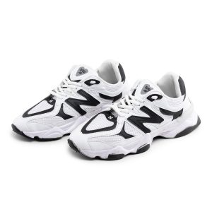 کفش اسپرت New Balance مردانه سفید لژدار بندی چرم مصنوعی مدل 40570