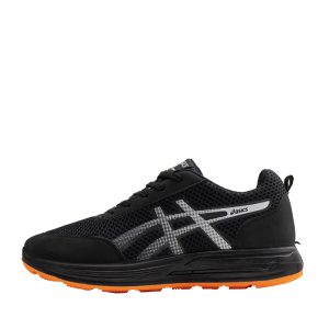 کفش ورزشی Asics مشکی نارنجی مردانه مدل BARZIN