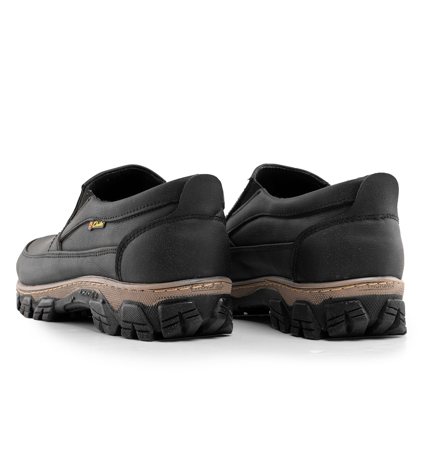 کفش روزمره مردانه Clarks چرم مصنوعی مشکی مدل 44389