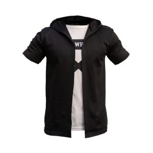 هودی مردانه مشکی سفید مدل Off White