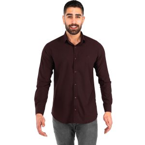 پیراهن اسپرت مردانه آستین بلند ساده مدل 42454