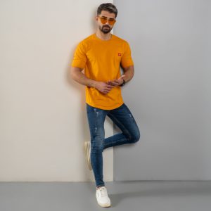 تیشرت مردانه خردلی مدل Levis