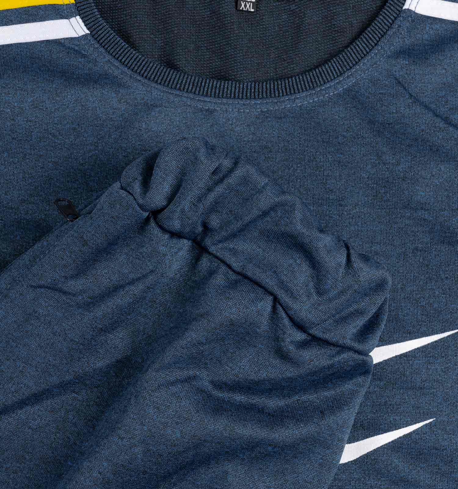 ست تیشرت شلوار مردانه آستین کوتاه Nike ساده یقه گرد مدل 43070