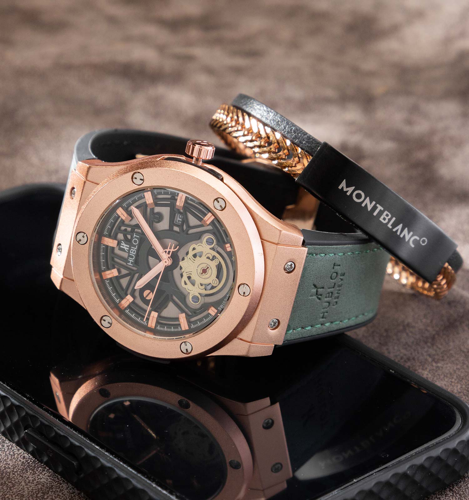 ساعت مچی عقربه ای مردانه Hublot مدل 39442