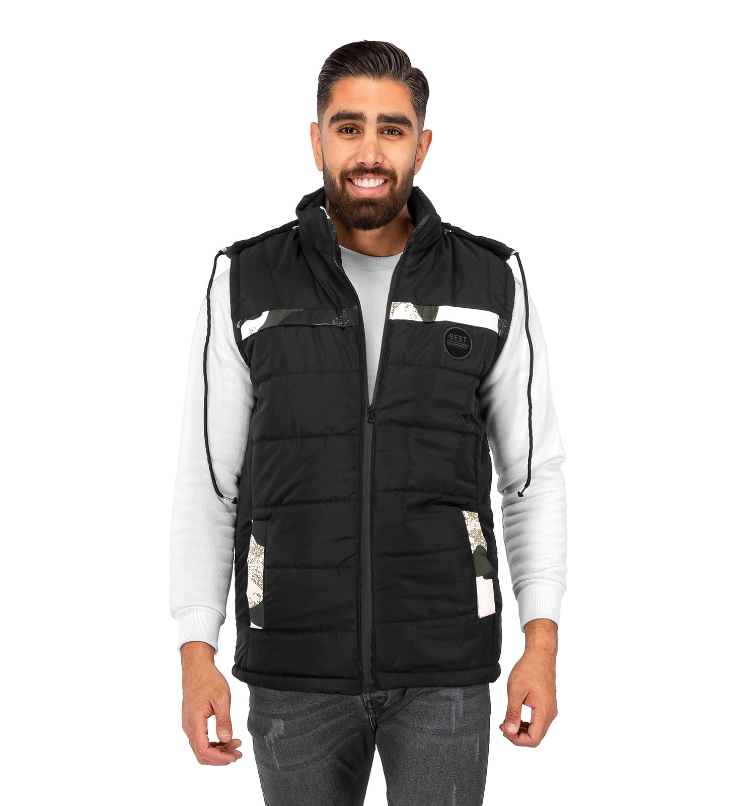 کاپشن پافر مموری مردانه بادی Pink مدل 39780