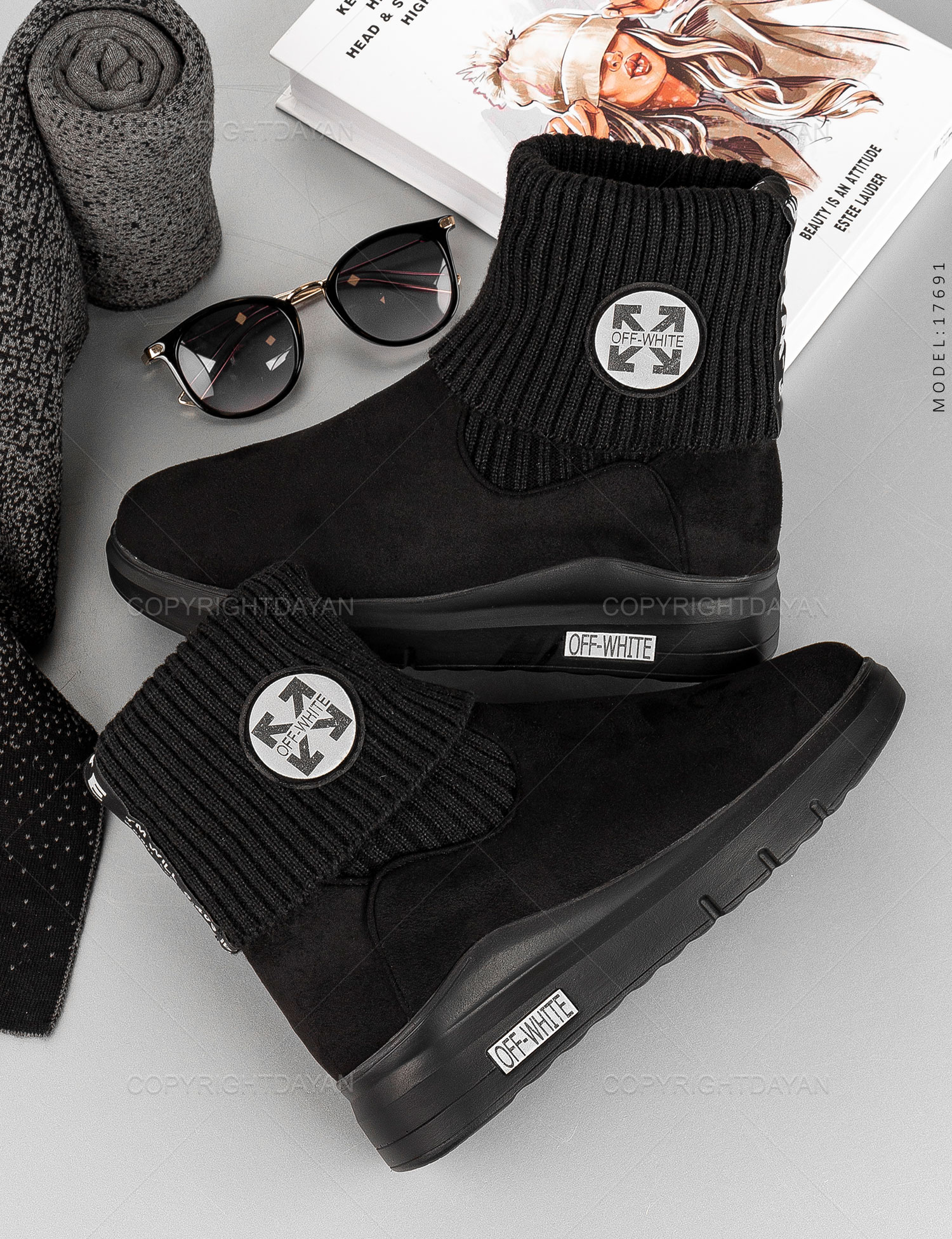 نیم بوت زنانه Off – White مدل 17691