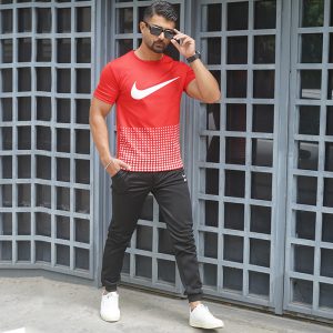 ست تیشرت شلوار Nike مردانه قرمز مدل Hesam