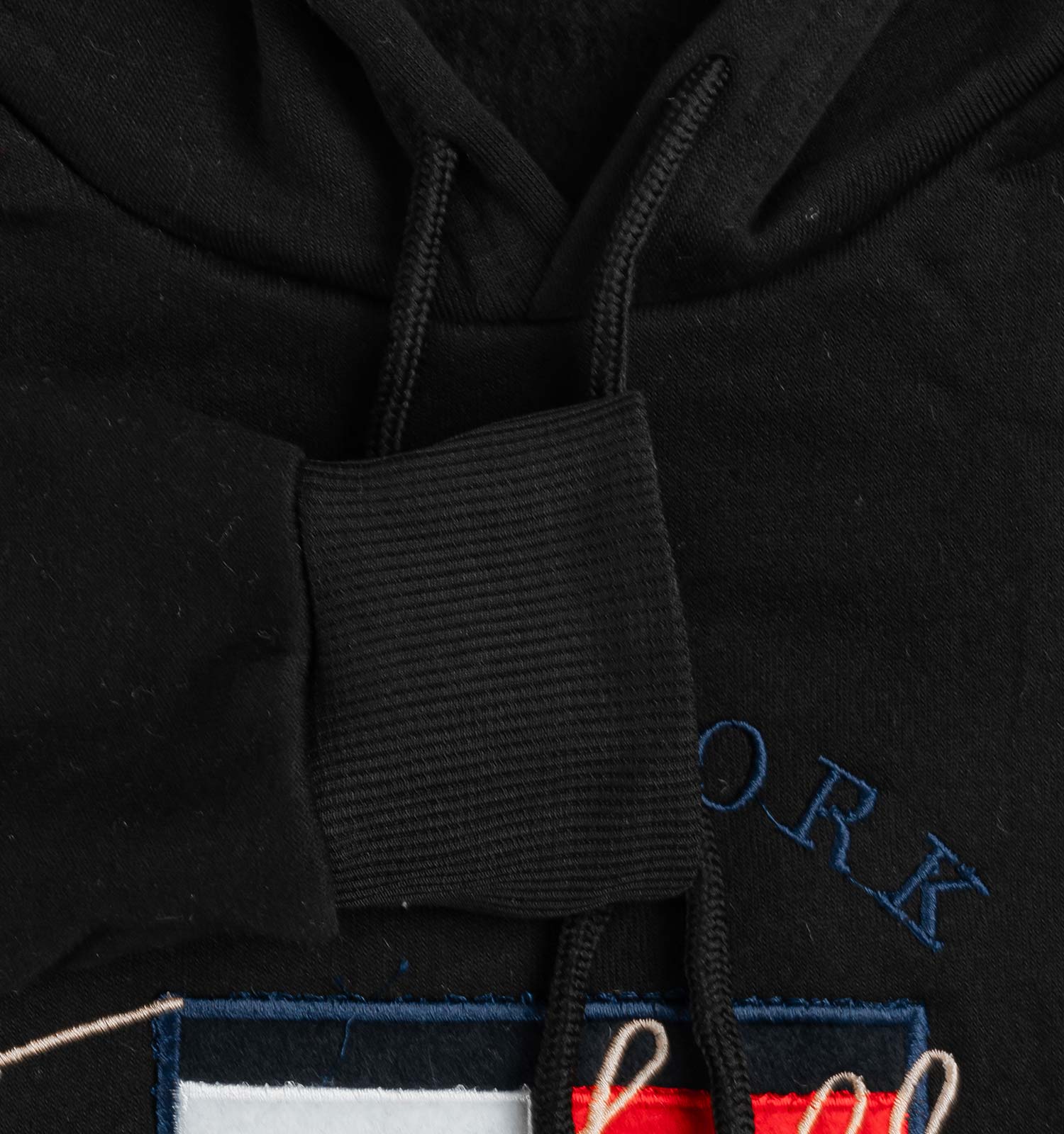 هودی مردانه کلاهدار مشکی Tommy مدل 41800