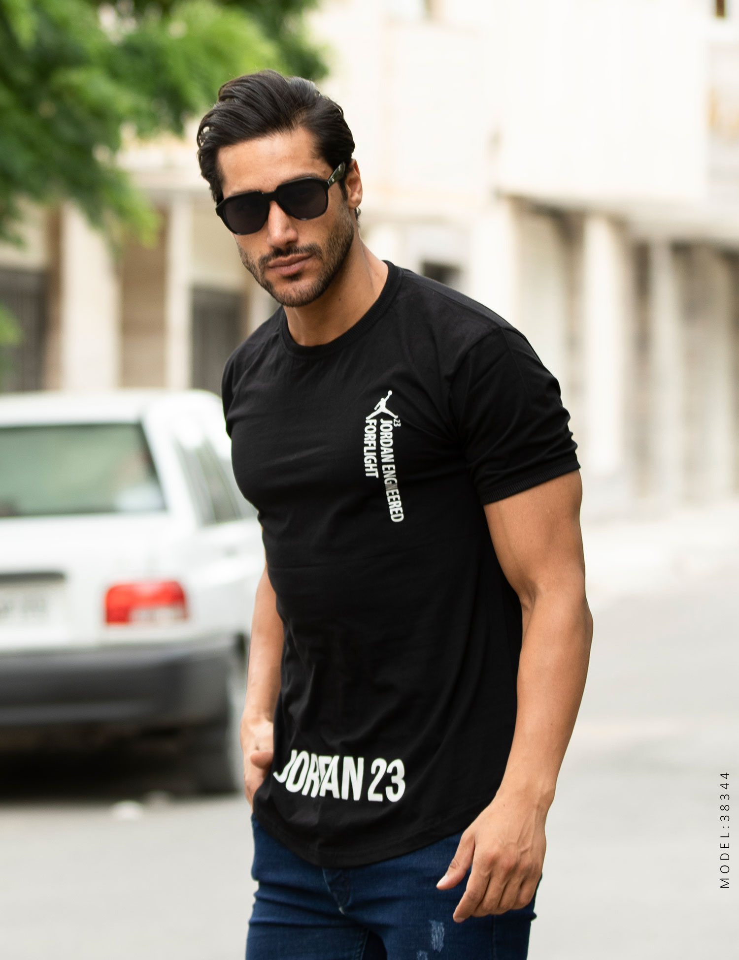 تیشرت مردانه یقه گرد Jordan مدل 38344