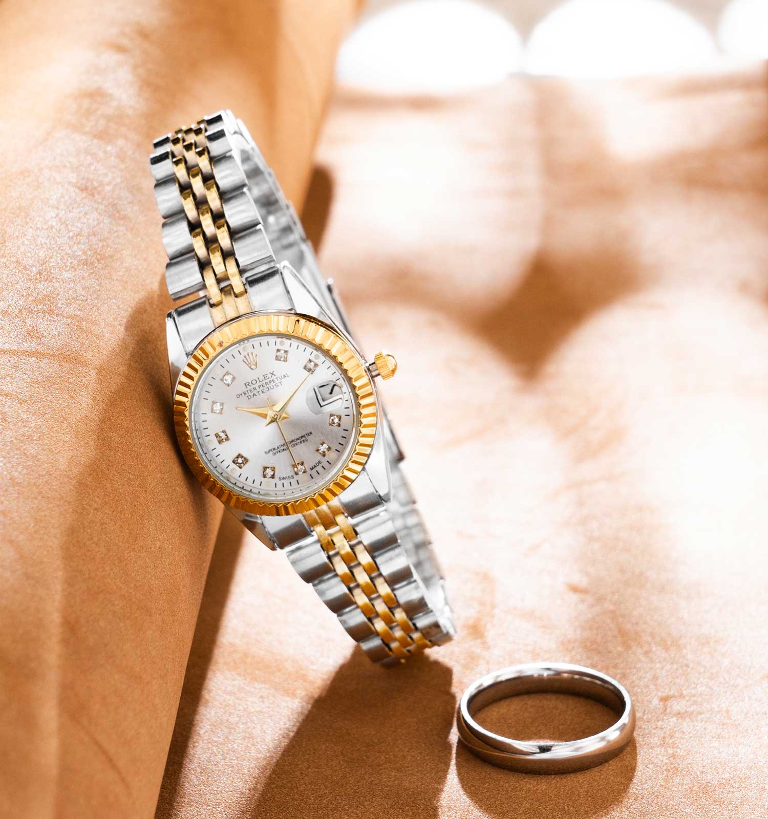 ساعت مچی عقربه ای زنانه Rolex مدل 45177