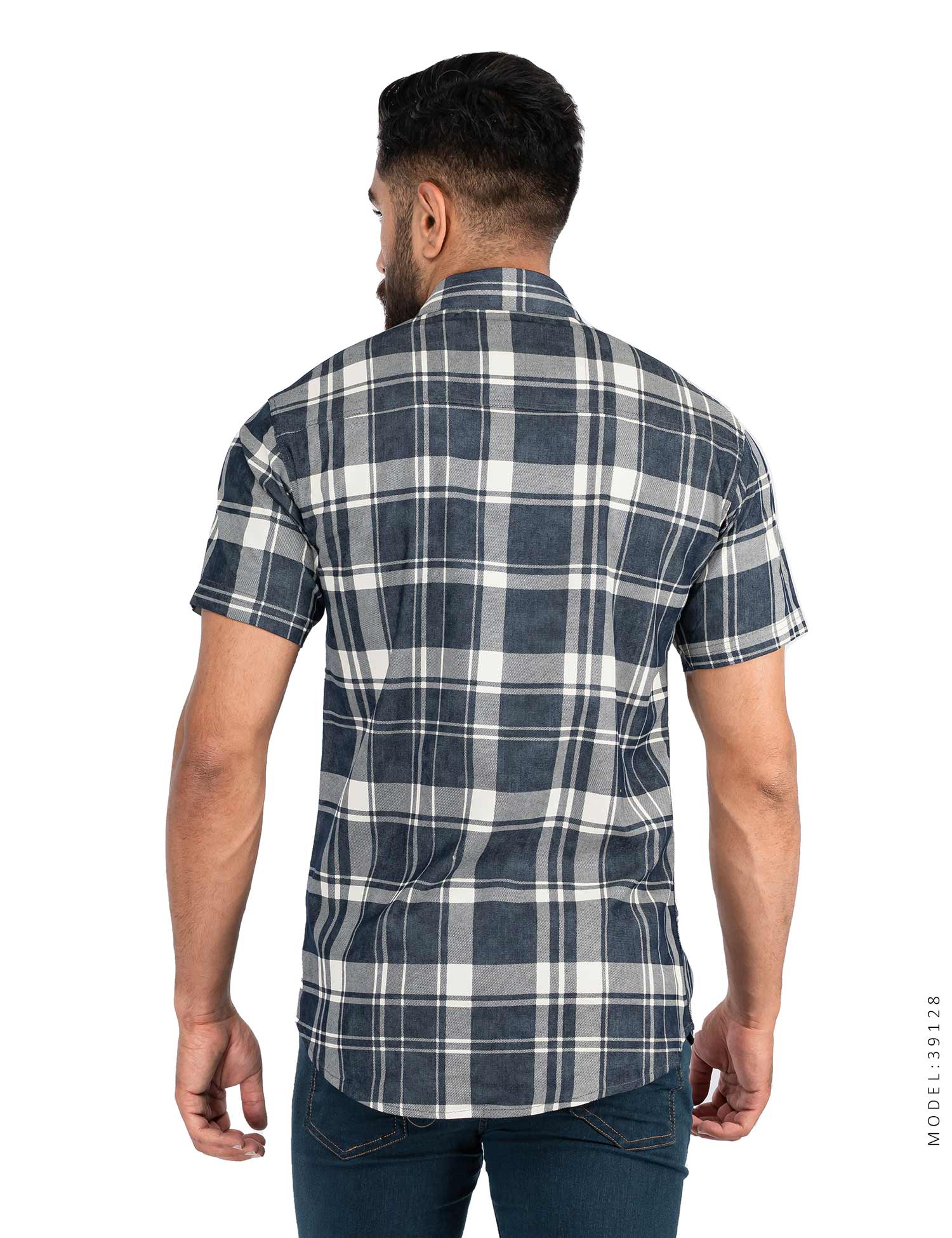 پیراهن مردانه چهارخانه Polo مدل 39128