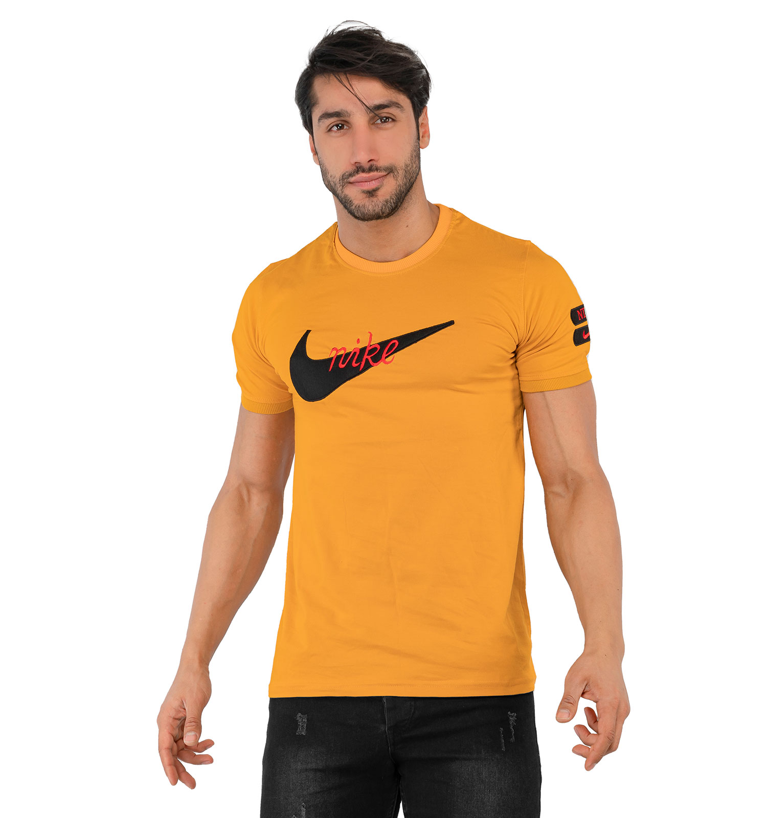 تیشرت مردانه آستین گلدوزی یقه گرد Nike مدل 36661