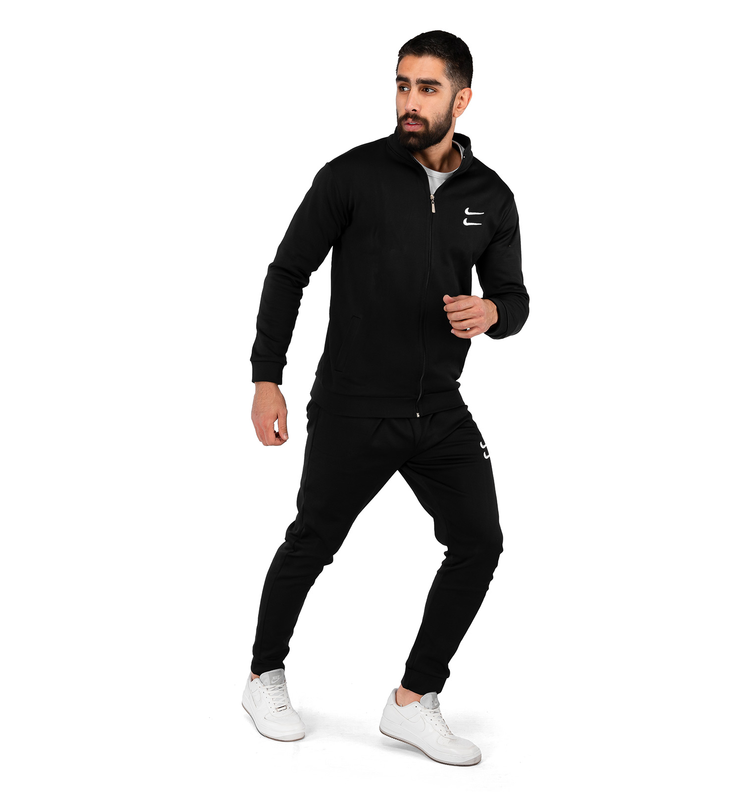 ست سویشرت شلوار مردانه آستین بلند مشکی Nike مدل 42336