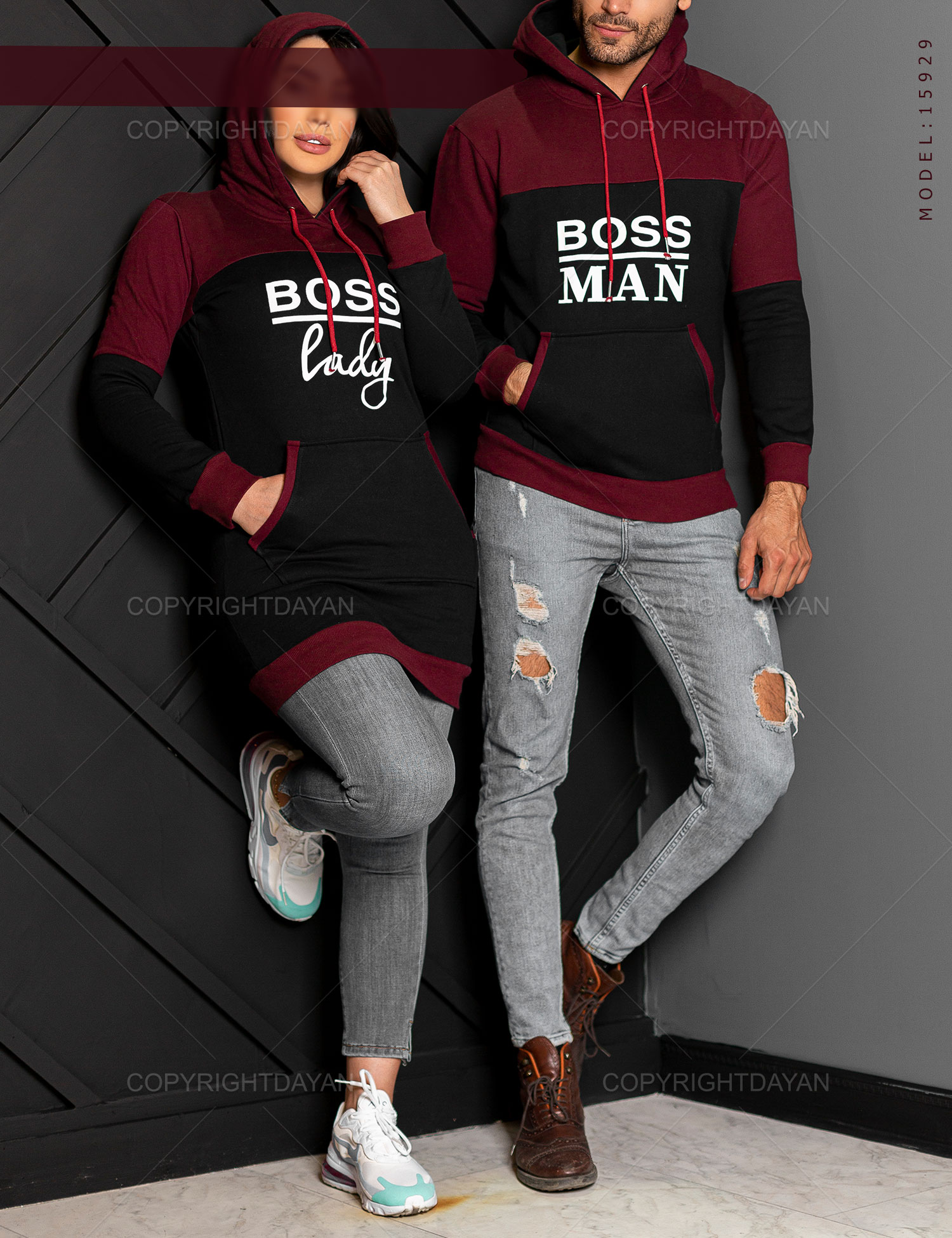 ست دونفره سویشرت Boss مدل 15929