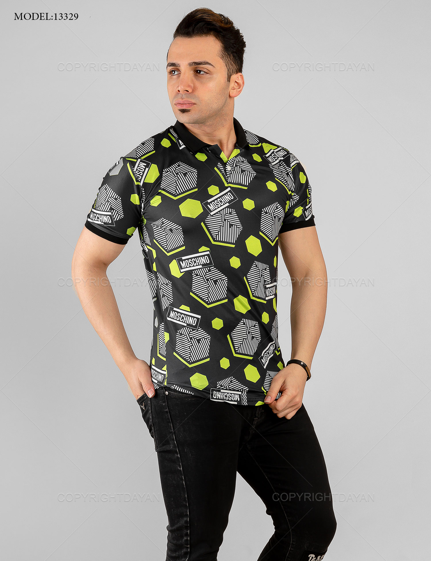 پولوشرت مردانه Moschino مدل 13329
