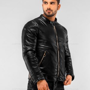 کاپشن چرم مردانه Alvin مدل 15780