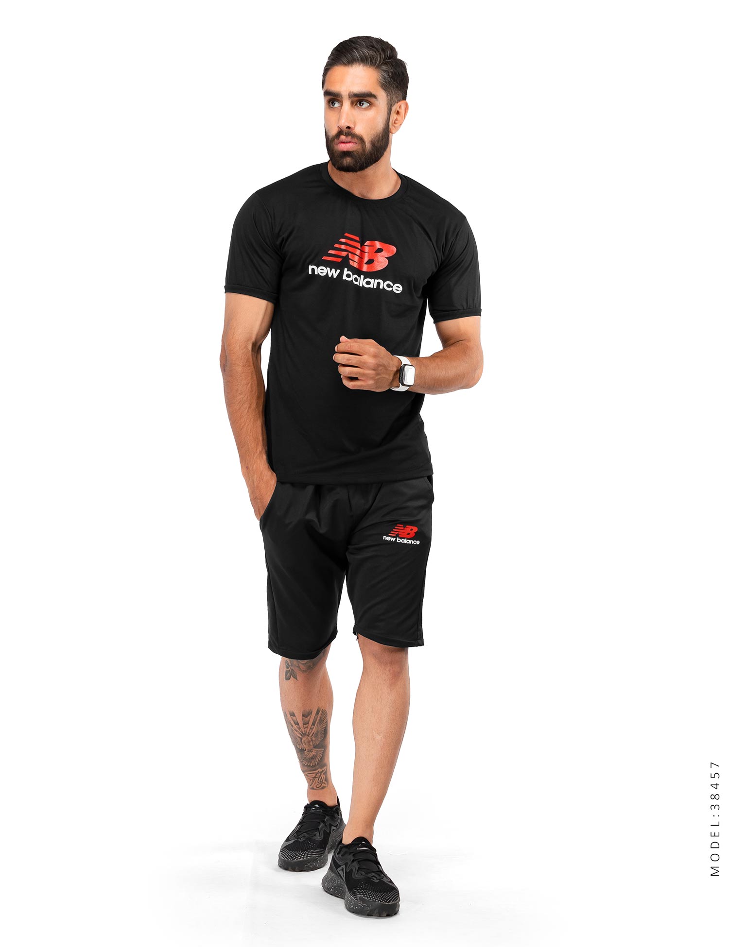 ست تیشرت شلوارک مردانه New Balance مدل 38457