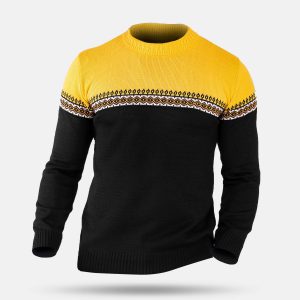 پلیور بافت مردانه یقه گرد Enzo مدل 33366