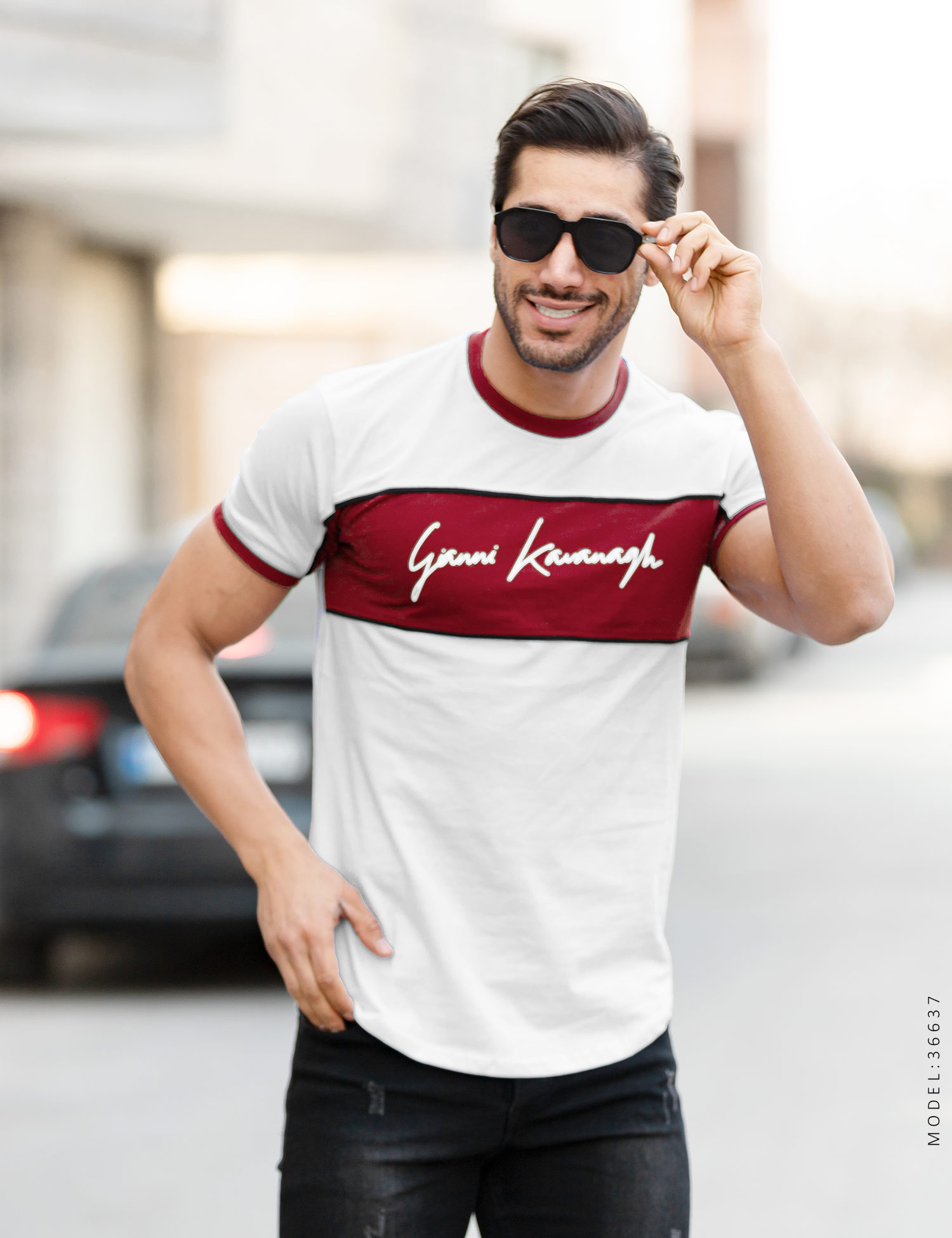 تیشرت مردانه آستین کش Carlo مدل 36637
