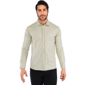 پیراهن اسپرت کتان مردانه آستین بلند Polo مدل 41766