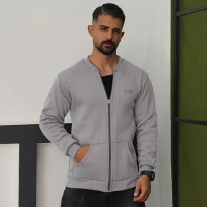 سویشرت مردانه طوسی مدل GAP