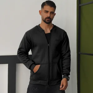 سویشرت مردانه مشکی مدل GAP