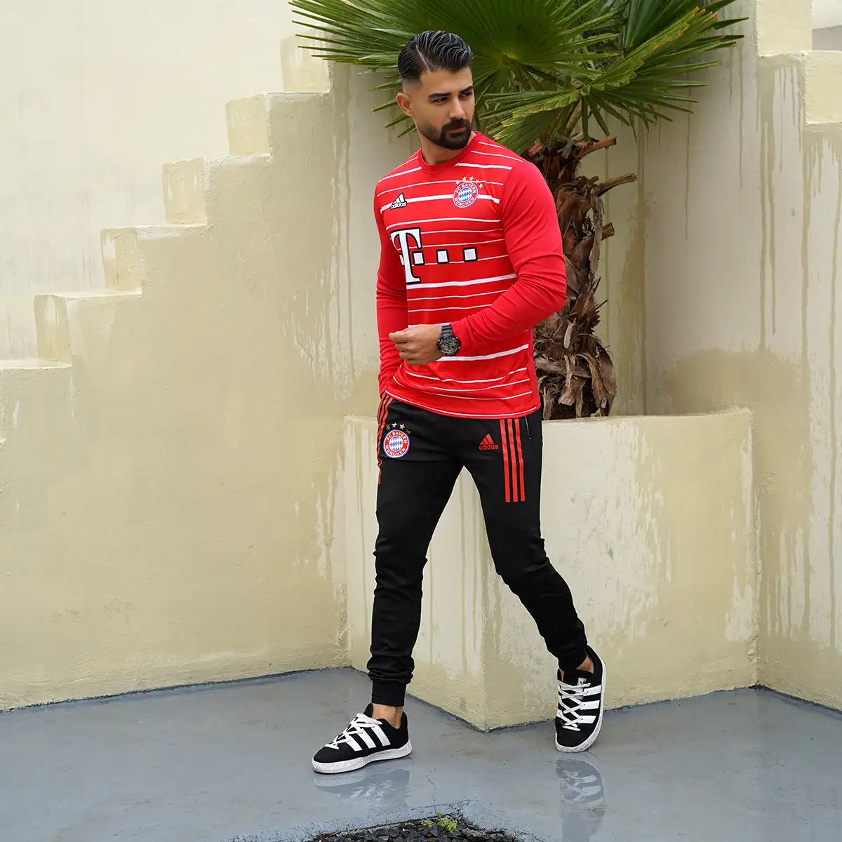 ست تیشرت آستین بلند شلوار بایرن مونیخ مردانه مدل FC Bayern