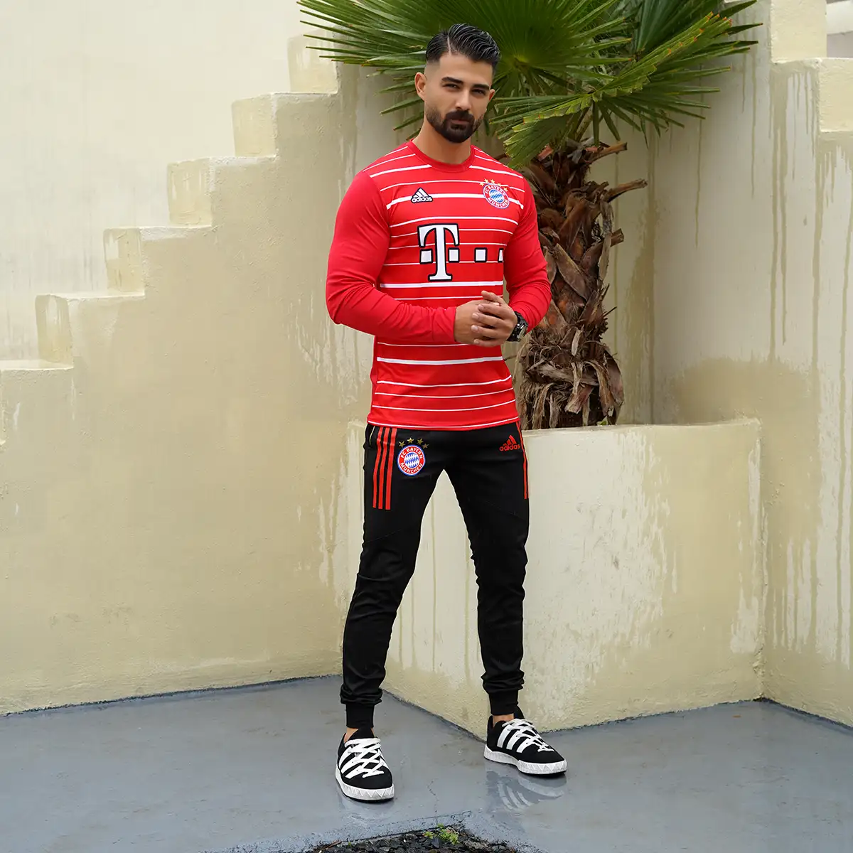 ست تیشرت آستین بلند شلوار بایرن مونیخ مردانه مدل FC Bayern