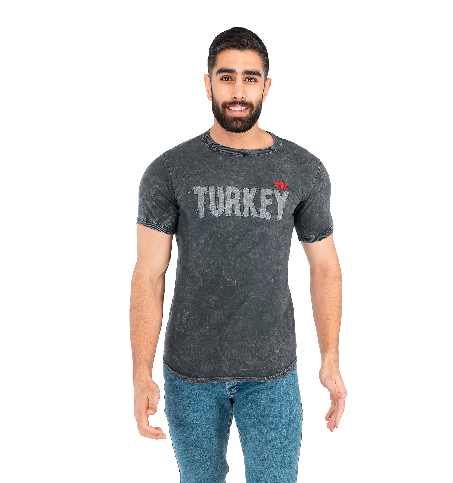 تیشرت یقه گرد مردانه ساده مدل 43076