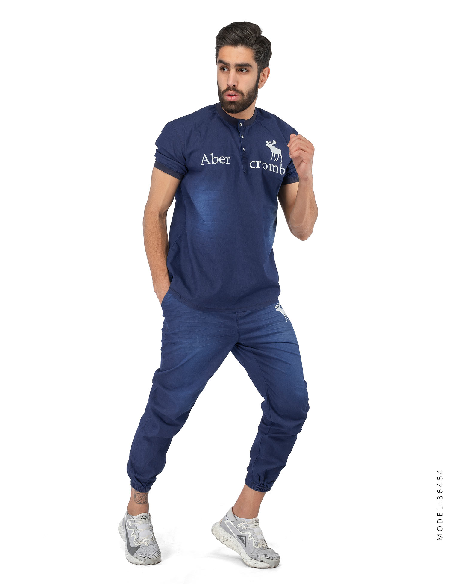 ست تیشرت شلوار لی اسپرت Abercrombie مدل 36454