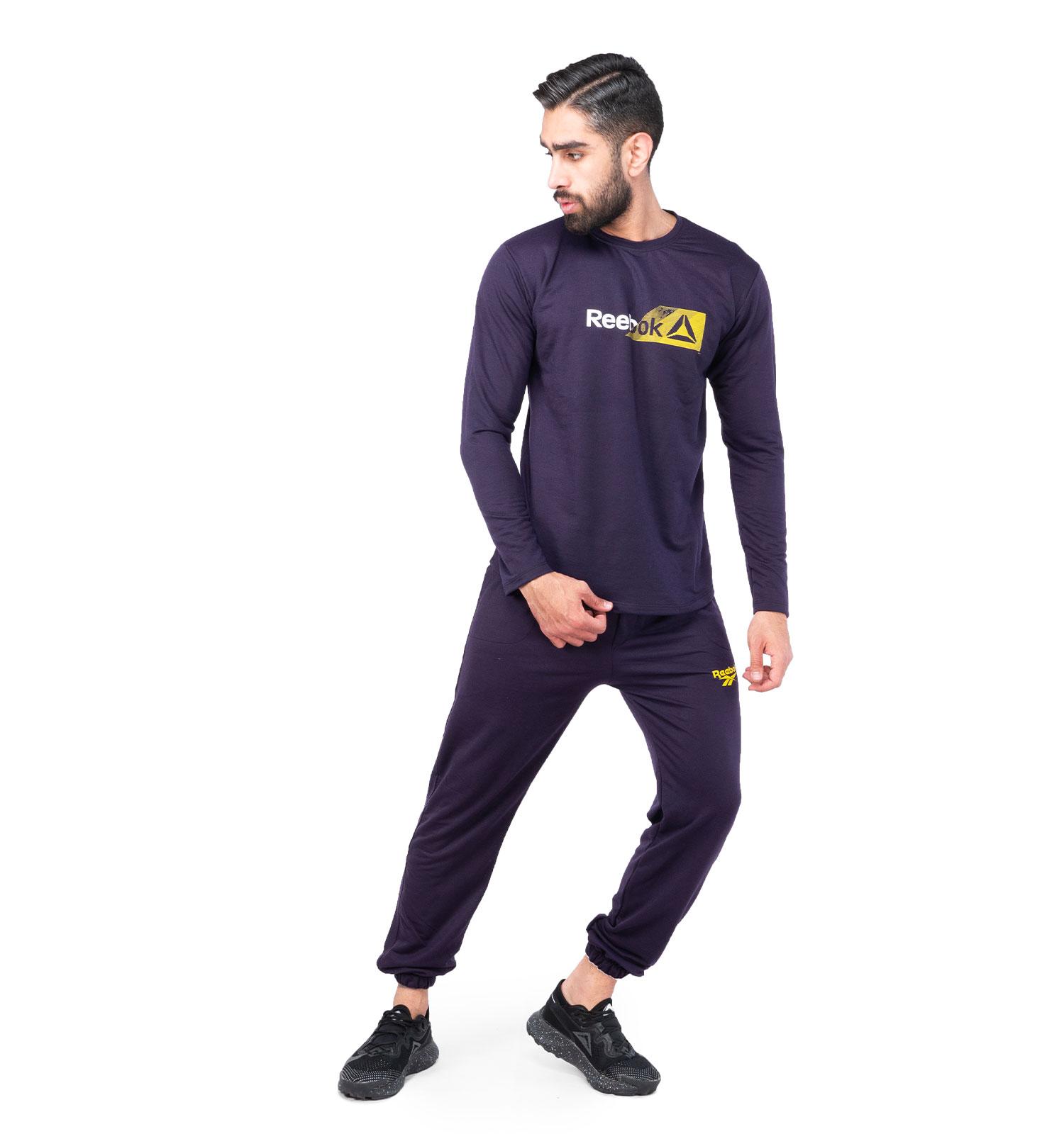 ست بلوز شلوار مردانه Reebok یقه گرد مدل 44738