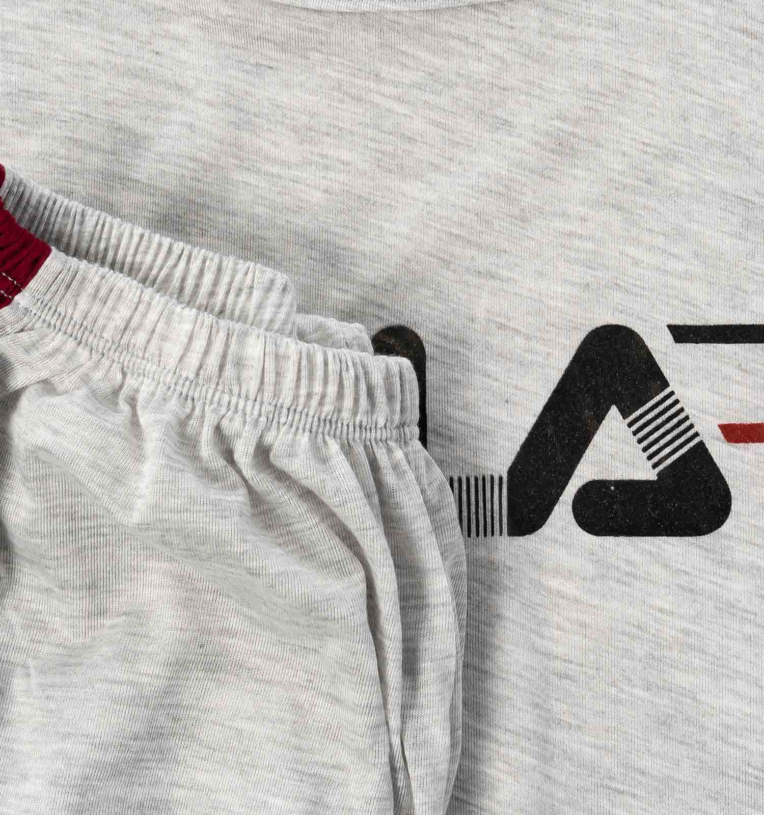 ست رکابی شلوارک مردانه Fila یقه گرد مدل 44027