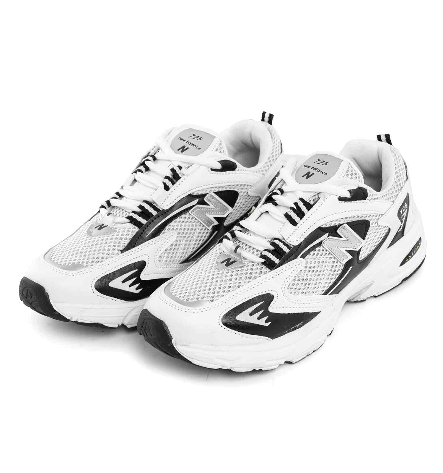 کفش اسپرت New Balance مردانه سفید مشکی پیاده روی بندی مدل 41425