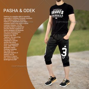 ست تیشرت شلوارک Pasha کفش Odek (مشکی)