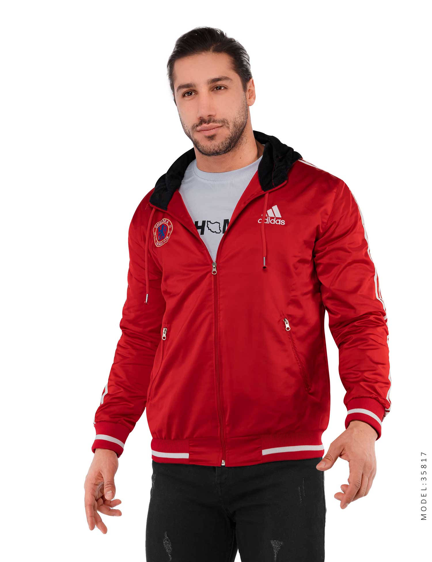 سویشرت کلاهدار مردانه Adidas مدل 35817