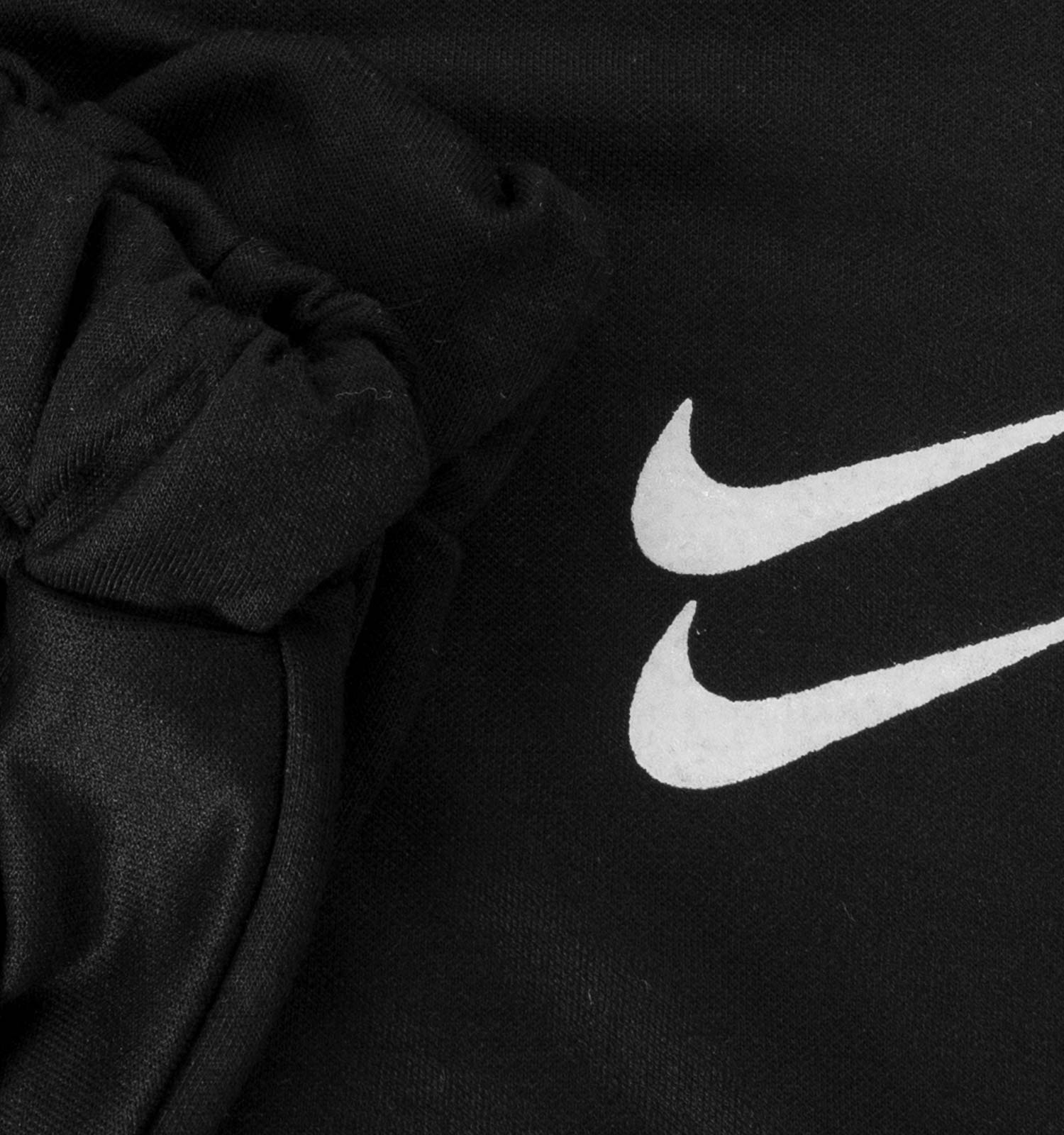 ست تیشرت شلوار مردانه آستین بلند مشکی Nike ساده یقه گرد مدل 44156
