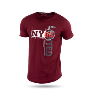 تیشرت آستین یقه کش بافت New York مدل 36495