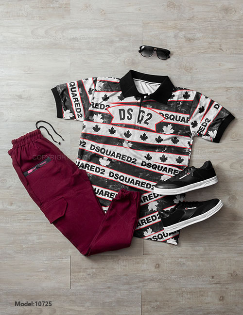 ست پولوشرت شلوار مردانه Dsquared 2 مدل 10725