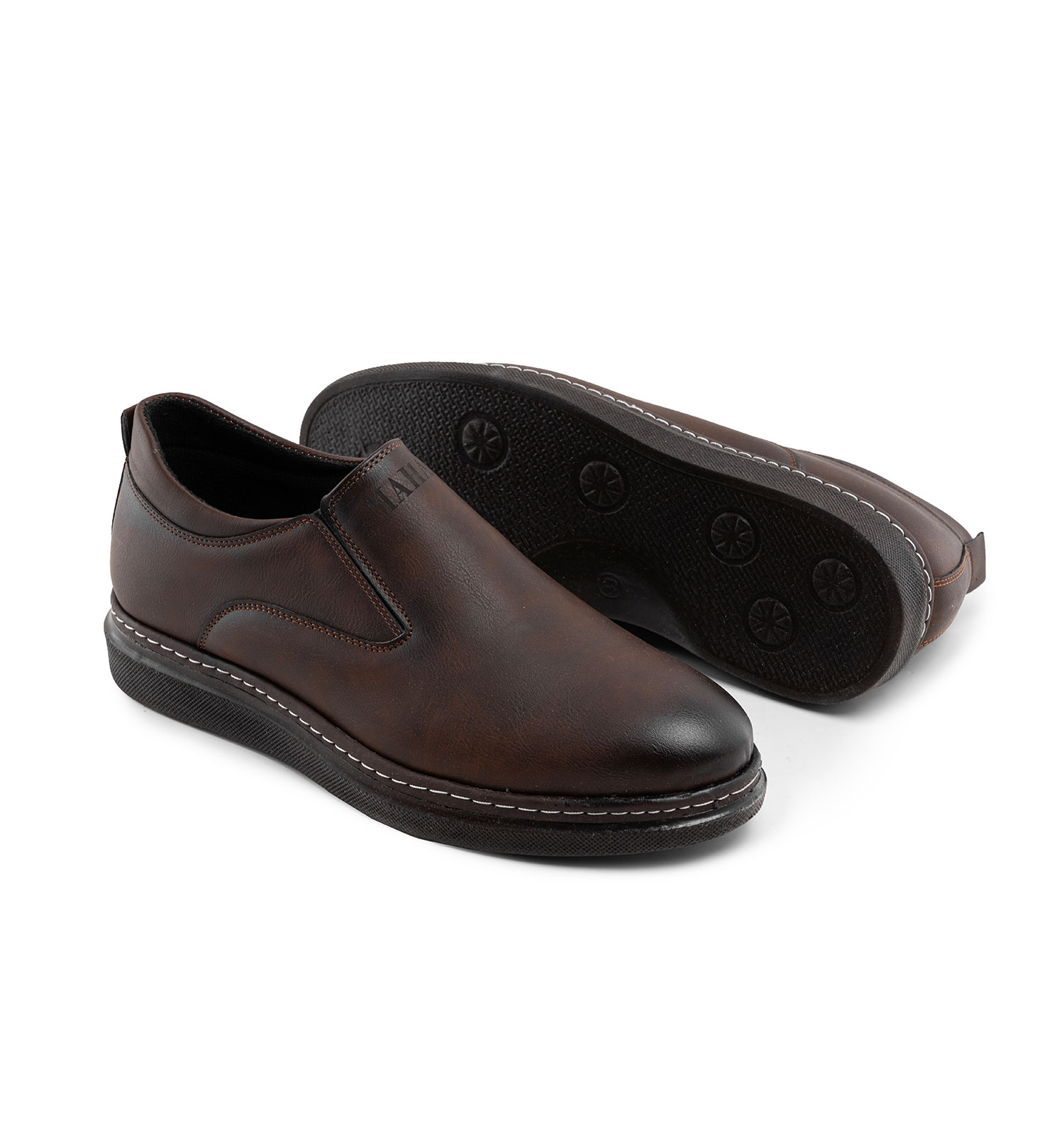کفش روزمره مردانه Maran چرم مصنوعی قهوه ای سوخته مدل 41460
