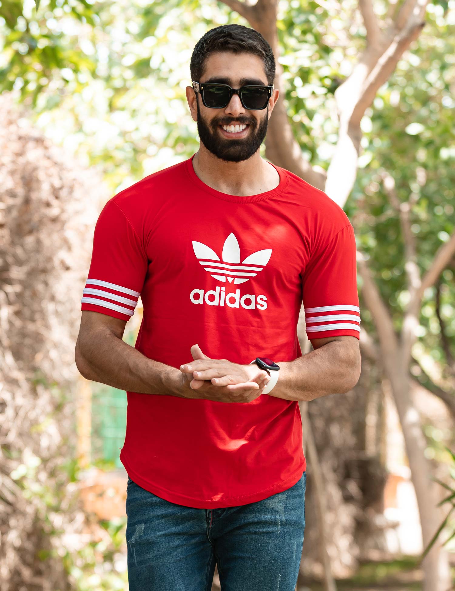تیشرت مردانه یقه گرد Adidas مدل 38285