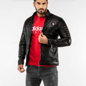 کاپشن چرم مردانه Alvin مدل 15735