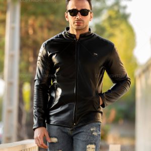 کاپشن چرمی مردانه Karen مدل 11373