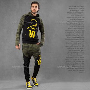 ست سویشرت شلوار Messi مدل Ransa (سبز)