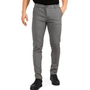 شلوار کتان راسته مردانه طوسی اسپرت مدل 41417