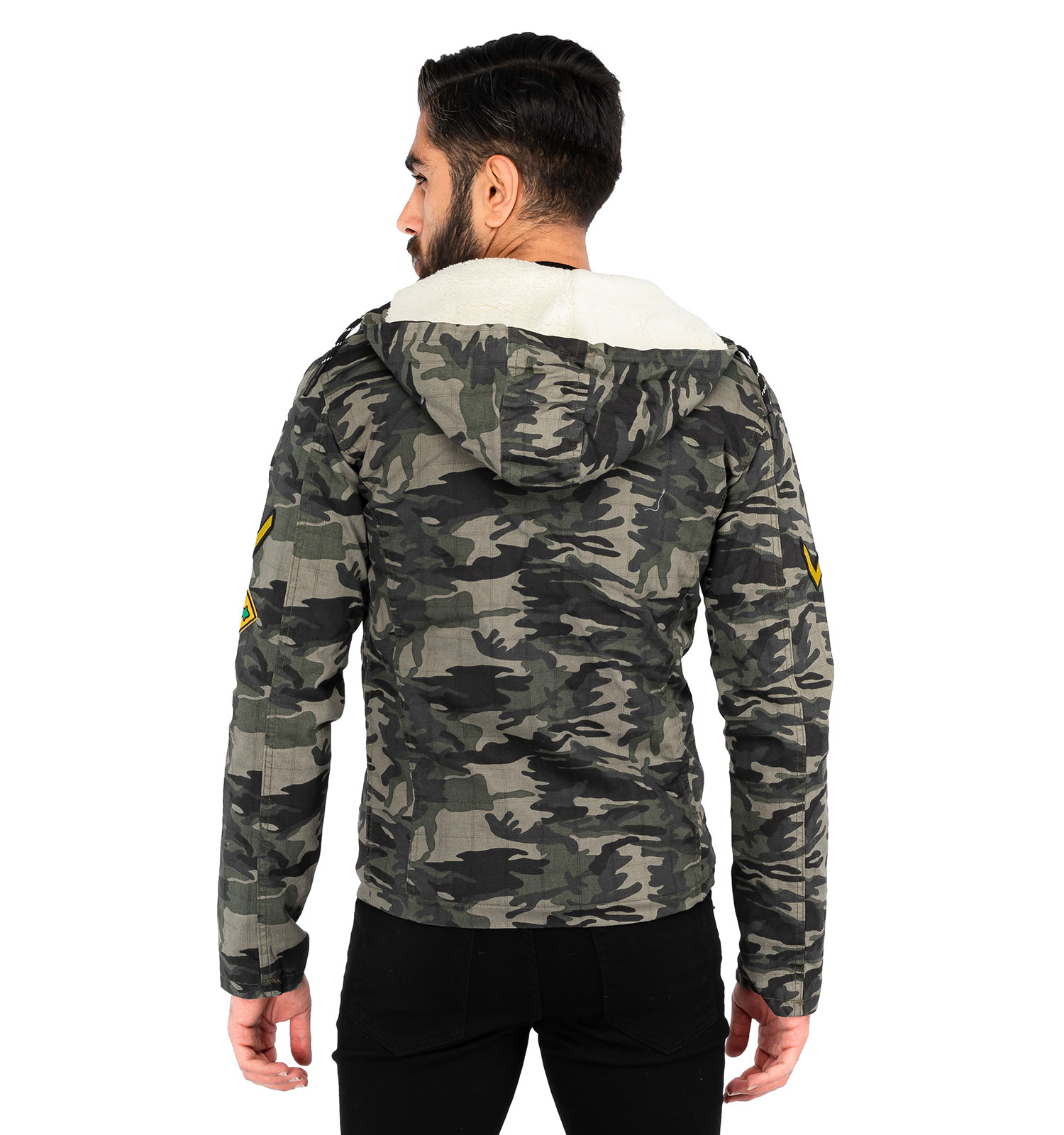 کاپشن کتان مردانه چریکی Kiyan مدل 40763