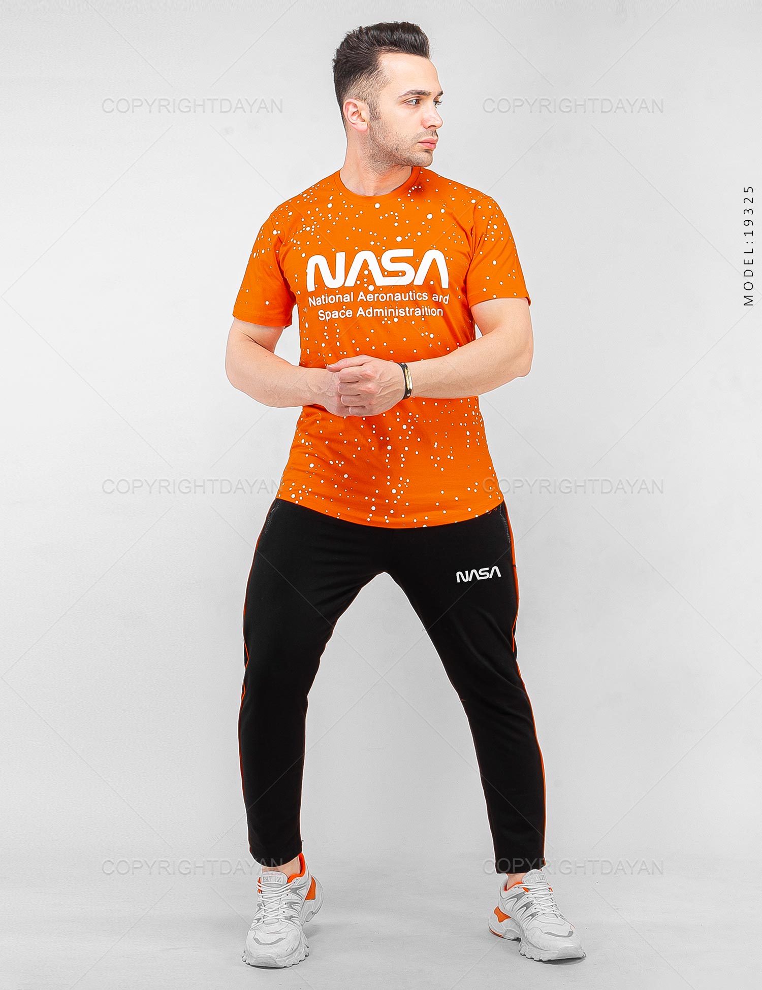 ست تیشرت شلوار مردانه Nasa مدل 19325