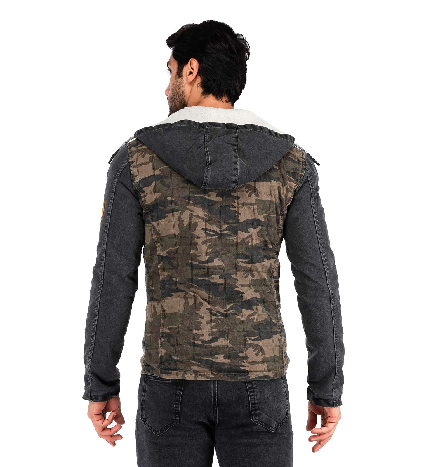 کاپشن کتان مردانه چریکی Stark مدل 40646