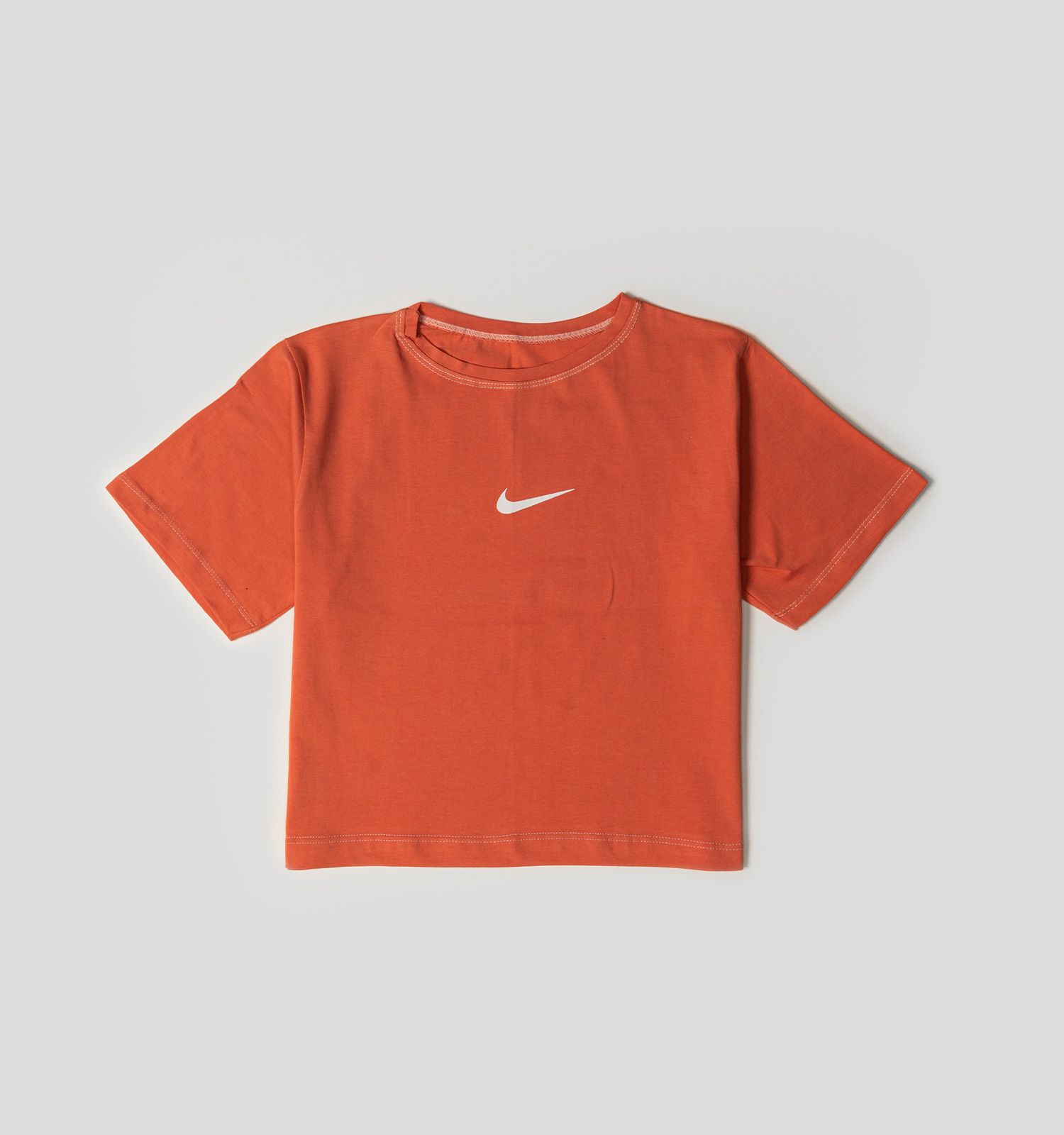کراپ Nike یقه گرد زنانه فری سایز ساده مدل 45697